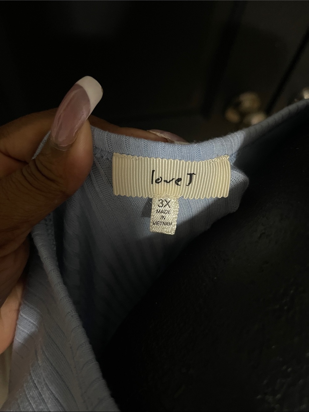 love J Light Blue Ribbed Dress - Picture 2 of 3
